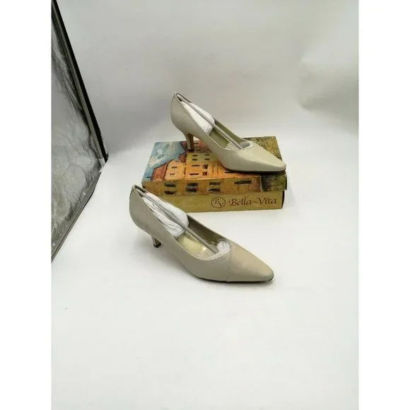 Bella Vita | Shoes | Bella Vita Wow Classic Leather Pumps Bone White Womens  Us 2n | Poshmark